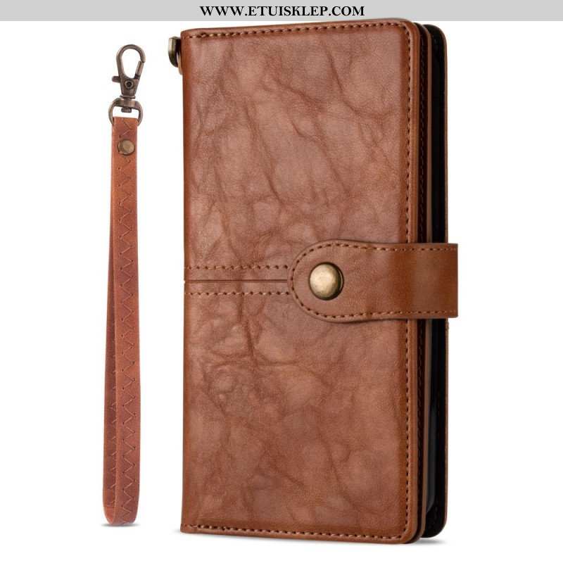 Etui Folio do iPhone 14 Pro Wielofunkcyjny W Stylu Vintage